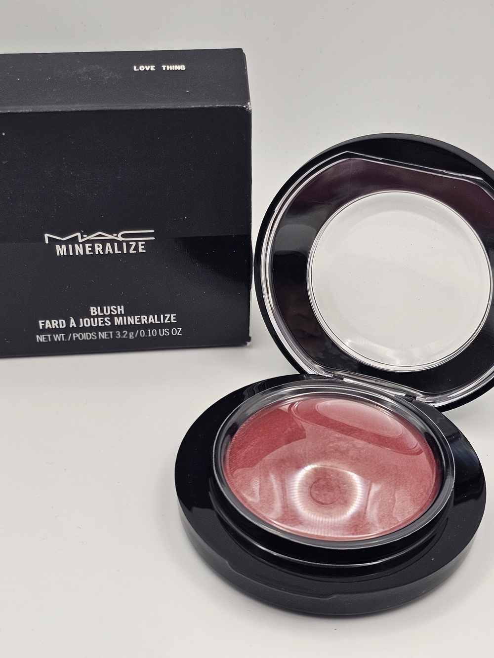 NEW MAC Cosmetics Mineralize Baked Powder Blush in Shade "Love Thing" Deep Rose
